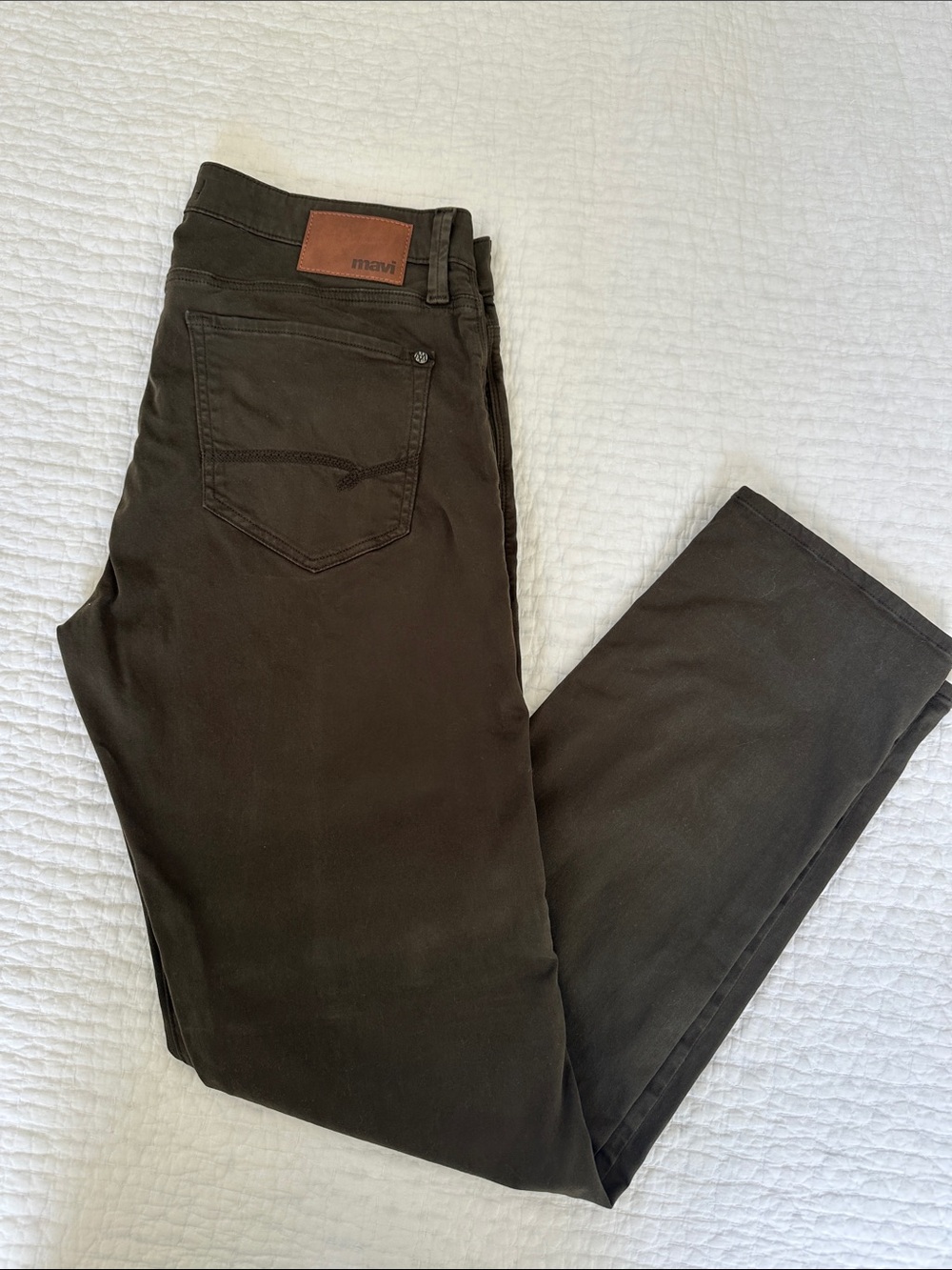 Mavi Men Slim Straight Jeans - Dark Green 35x34